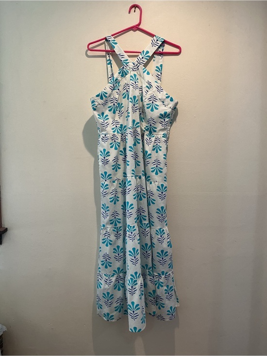 J. Crew Dresses & Skirts - J.Crew Block-Print Botanical Tiered Maxi Dress - Size 14